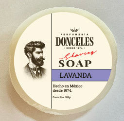 Jabón de pastilla para afeitar aroma lavanda