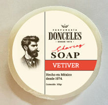 Cargar imagen en el visor de la galería, Jabón de pastilla para afeitar aroma vetiver
