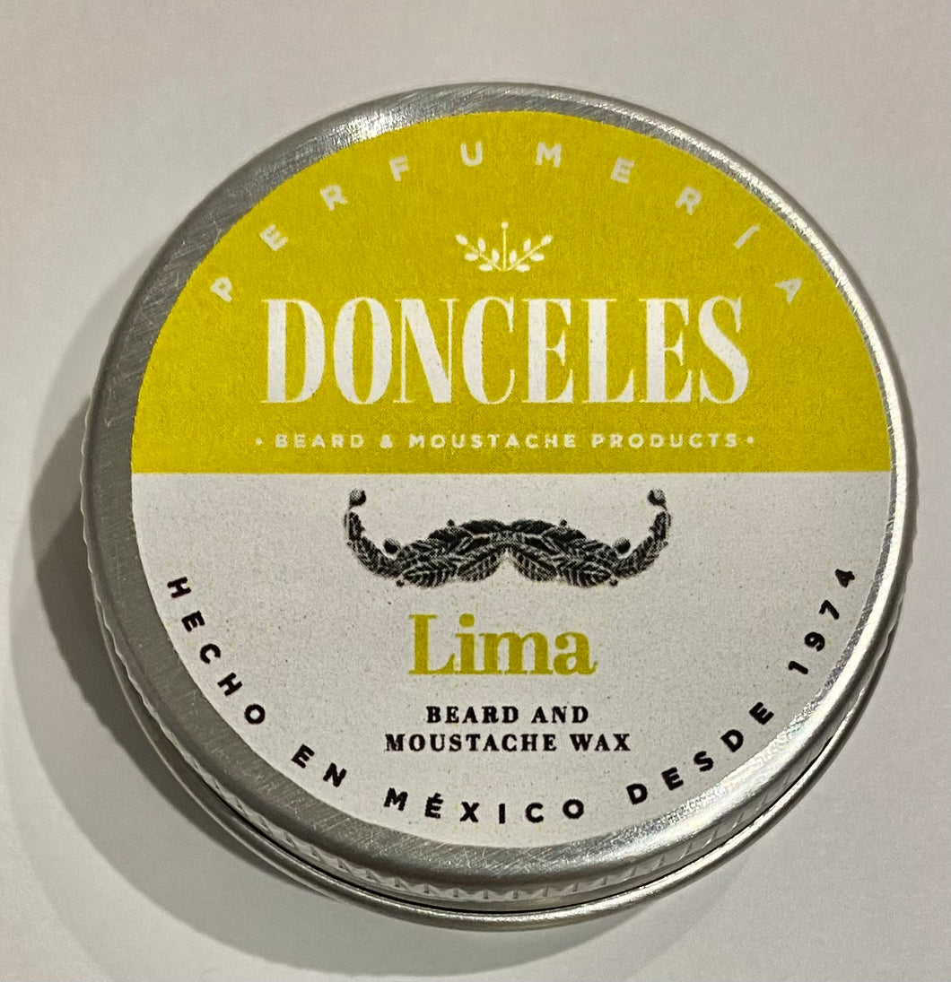 Cera para barba y bigote aroma lima